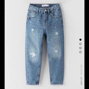 ZARA EXTREMELY RARE mom jeans kids 11-12 fits 0